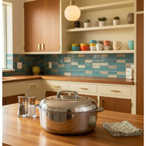 NEW Magnaware Cast Aluminum Oval Dutch Oven 5 Qt 4.8 L 11" + Accessories Boxed